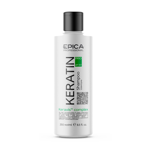 EPICA Professional Keratin Pro шампунь д/реконструкции и глубокого восстановления волос 250мл